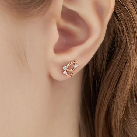 カナルヨンドシー Canal 4℃ カナル4℃ ピアス シルバー 3月誕生石 限定 バタフライ アクアマリン/キュービックジルコニア レディース ブランド 正規品 新品 ギフト プレゼント 人気 おすすめ 誕生日 記念日 クリスマス 送料無料 ラッピング無料_3