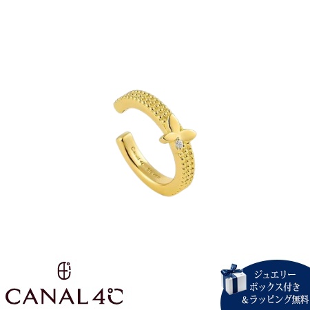 カナルヨンドシー Canal 4℃ カナル4℃ イヤーカフ 左耳用 シルバー EARFLOW 蝶 キュービックジルコニア レディース ブランド 正規品 新品 ギフト プレゼント 人気 おすすめ 誕生日 記念日 クリスマス 送料無料 ラッピング無料