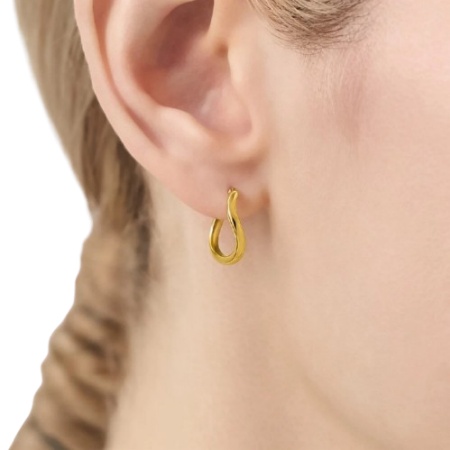 カナルヨンドシー Canal 4℃ カナル4℃ ピアス シルバー EARFLOW ウェーブ フープ  レディース ブランド 正規品 新品 ギフト プレゼント 人気 おすすめ 誕生日 記念日 クリスマス 送料無料 ラッピング無料_3