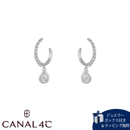 カナルヨンドシー Canal 4℃ カナル4℃ シルバー ピアスEARFLOW シンプル 揺れる キュービックジルコニア レディース ブランド 正規品 新品 ギフト プレゼント 人気 おすすめ 誕生日 記念日 クリスマス 送料無料 ラッピング無料