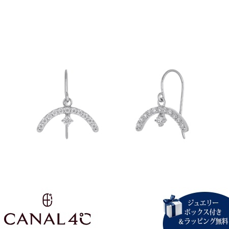カナルヨンドシー Canal 4℃ カナル4℃ ピアス シルバー EARFLOW 揺れる シンセティックモアサナイト レディース ブランド 正規品 新品 ギフト プレゼント 人気 おすすめ 誕生日 記念日 クリスマス 送料無料 ラッピング無料