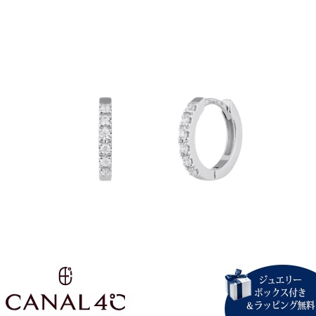 カナルヨンドシー Canal 4℃ カナル4℃ ピアス シルバー EARFLOW エタニティ フープ キュービックジルコニア レディース ブランド 正規品 新品 ギフト プレゼント 人気 おすすめ 誕生日 記念日 クリスマス 送料無料 ラッピング無料
