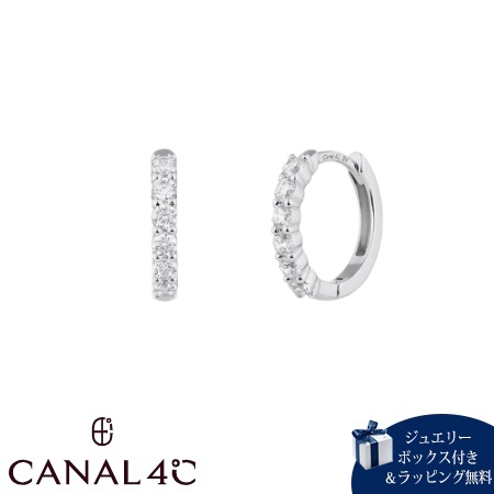 カナルヨンドシー Canal 4℃ カナル4℃ ピアス シルバー EARFLOW エタニティ フープ キュービックジルコニア レディース ブランド 正規品 新品 ギフト プレゼント 人気 おすすめ 誕生日 記念日 クリスマス 送料無料 ラッピング無料