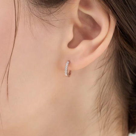 カナルヨンドシー Canal 4℃ カナル4℃ ピアス シルバー EARFLOW エタニティ フープ キュービックジルコニア レディース ブランド 正規品 新品 ギフト プレゼント 人気 おすすめ 誕生日 記念日 クリスマス 送料無料 ラッピング無料_3