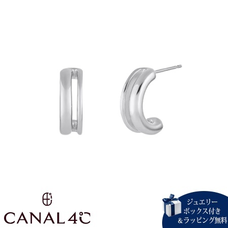 カナルヨンドシー Canal 4℃ カナル4℃ ピアス シルバー EARFLOW フープ シンプル  レディース ブランド 正規品 新品 ギフト プレゼント 人気 おすすめ 誕生日 記念日 クリスマス 送料無料 ラッピング無料