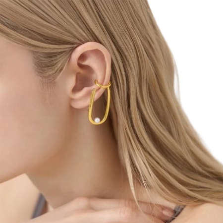 カナルヨンドシー Canal 4℃ カナル4℃ イヤーカフ 左耳用 シルバー EARFLOW  重ね着け 淡水パール レディース ブランド 正規品 新品 ギフト プレゼント 人気 おすすめ 誕生日 記念日 クリスマス 送料無料 ラッピング無料_2