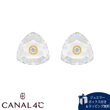 カナルヨンドシー Canal 4℃ カナル4℃ ピアス シルバー EARFLOW 2WAY クリア 透明 夏 キュービックジルコニア レディース ブランド 正規品 新品 ギフト プレゼント 人気 おすすめ 誕生日 記念日 クリスマス 送料無料 ラッピング無料