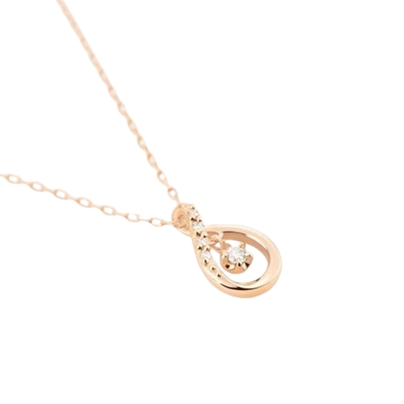 ヨンドシー 4℃ K18ピンクゴールド ネックレス ダイヤモンド ブランド