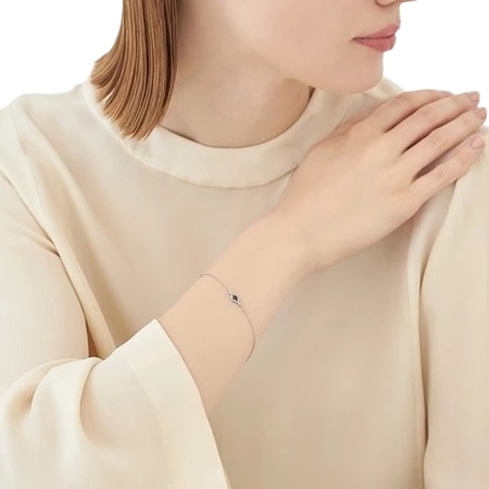 4°C プラチナブレスレット　サファイア　ダイヤモンド 送料無料】【ラッピング無料】ヨンドシー 4℃ プラチナ ブレスレット