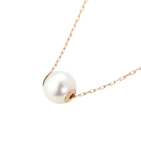 輝くアコヤパール *4℃*ヨンドシー K18ピンクゴールドネックレス 輝くアコヤパール *4℃*ヨンドシー K18ピンクゴールドネックレス