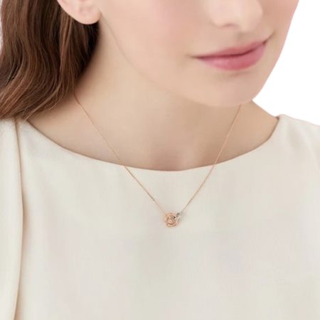 【送料無料】【ラッピング無料】ヨンドシー 4℃ SAKURA Collection シルバー ネックレス 桜 ローズクォーツ/ホワイトトパーズ_3