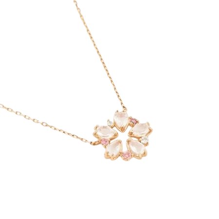 ヨンドシー 4℃ EAU DOUCE Spring Collection K18ピンクゴールド ネックレス ローズクォーツ ブランド 正規品 新品 ギフト プレゼント 人気 おすすめ 誕生日 記念日 クリスマス 送料無料 ラッピング無料_1