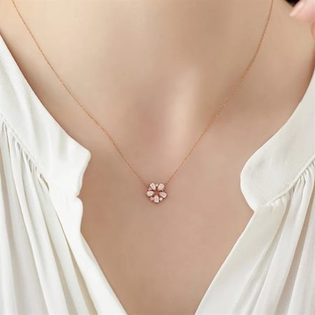 ヨンドシー 4℃ EAU DOUCE Spring Collection K18ピンクゴールド ネックレス ローズクォーツ ブランド 正規品 新品 ギフト プレゼント 人気 おすすめ 誕生日 記念日 クリスマス 送料無料 ラッピング無料_4