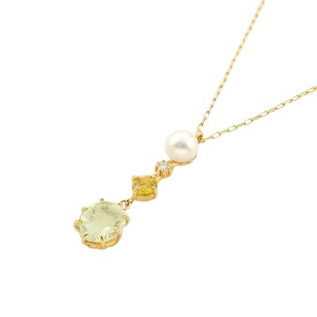 ヨンドシー 4℃ MIMOSA Collection K10イエローゴールド ネックレス クォーツ シトリン ブランド 正規品 新品 ギフト プレゼント 人気 おすすめ 誕生日 記念日 クリスマス 送料無料 ラッピング無料_1
