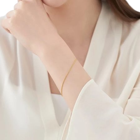 ヨンドシー 4℃ K18イエローゴールド チェーンブレスレット ブランド 正規品 新品 ギフト プレゼント 人気 おすすめ 誕生日 記念日 クリスマス 送料無料 ラッピング無料_2