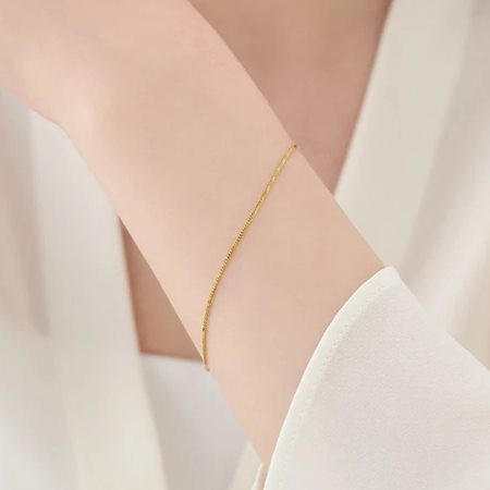 ヨンドシー 4℃ K18イエローゴールド チェーンブレスレット ブランド 正規品 新品 ギフト プレゼント 人気 おすすめ 誕生日 記念日 クリスマス 送料無料 ラッピング無料_3