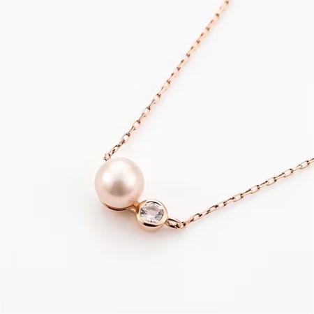 ヨンドシー 4℃ パールコレクション K10ピンクゴールド ネックレス 淡水パール ホワイト トパーズ ブランド 正規品 新品 ギフト プレゼント 人気 おすすめ 誕生日 記念日 クリスマス 送料無料 ラッピング無料_2