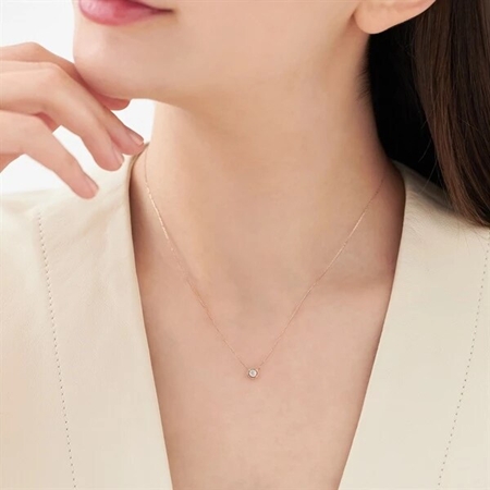 ヨンドシー 4℃ K10ピンクゴールド ネックレス 一粒 シンセティック モアサナイト ブランド 正規品 新品 ギフト プレゼント 人気 おすすめ 誕生日 記念日 クリスマス 送料無料 ラッピング無料_5