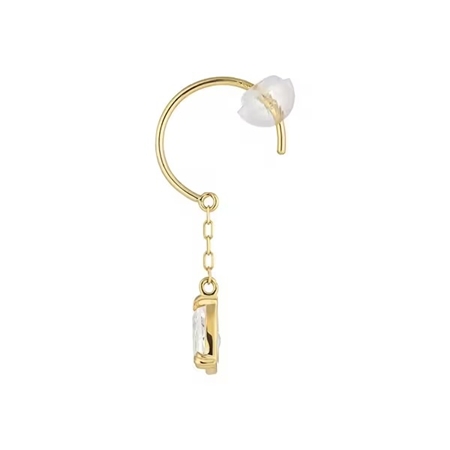 ヨンドシー 4℃ EAU DOUCE4℃ K10イエローゴールド ピアス ホワイト トパーズ ブランド 正規品 新品 ギフト プレゼント 人気 おすすめ 誕生日 記念日 クリスマス 送料無料 ラッピング無料_2