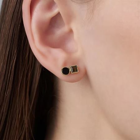 ヨンドシー 4℃ The Tidal K10イエローゴールド ピアス/片耳用 ブラックカルセドニー ブランド 正規品 新品 ギフト プレゼント 人気 おすすめ 誕生日 記念日 クリスマス 送料無料 ラッピング無料_3