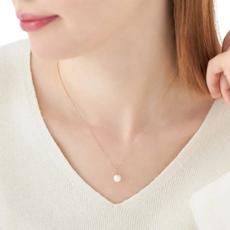 ヨンドシー 4℃ ネックレス K10ピンクゴールド シンプル アコヤパール/ホワイトトパーズ レディース ブランド 正規品 新品 ギフト プレゼント 人気 おすすめ 誕生日 記念日 クリスマス 送料無料 ラッピング無料_3