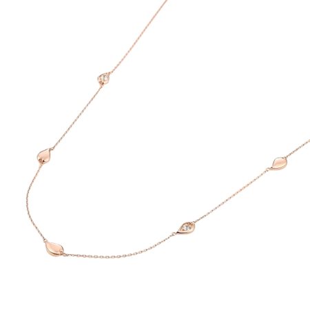 ヨンドシー 4℃ ネックレス シルバー SAKURA Collection 桜 ホワイトトパーズ レディース ブランド 正規品 新品 ギフト プレゼント 人気 おすすめ 誕生日 記念日 クリスマス 送料無料 ラッピング無料_1