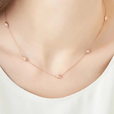 ヨンドシー 4℃ ネックレス シルバー SAKURA Collection 桜 ホワイトトパーズ レディース ブランド 正規品 新品 ギフト プレゼント 人気 おすすめ 誕生日 記念日 クリスマス 送料無料 ラッピング無料_6