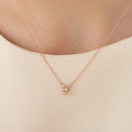 ヨンドシー 4℃ ネックレス K18ピンクゴールド フラワー 花 ダイヤモンド レディース ブランド 正規品 新品 ギフト プレゼント 人気 おすすめ 誕生日 記念日 クリスマス 送料無料 ラッピング無料_4