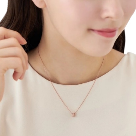 ヨンドシー 4℃ ネックレス シルバー ダブルループ キュービックジルコニア レディース ブランド 正規品 新品 ギフト プレゼント 人気 おすすめ 誕生日 記念日 クリスマス 送料無料 ラッピング無料_3