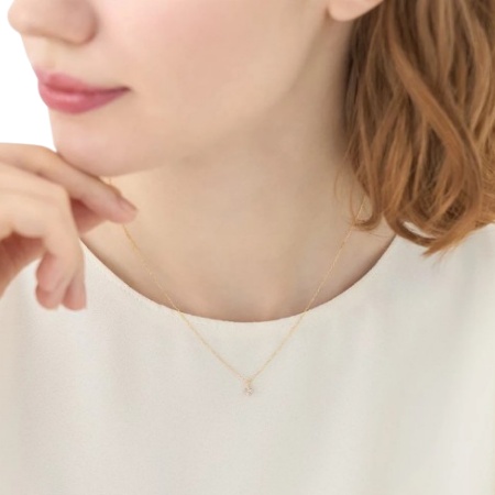 ヨンドシー 4℃ ネックレス K10イエローゴールド フラワー 花 キュービックジルコニア レディース ブランド 正規品 新品 ギフト プレゼント 人気 おすすめ 誕生日 記念日 クリスマス 送料無料 ラッピング無料_2