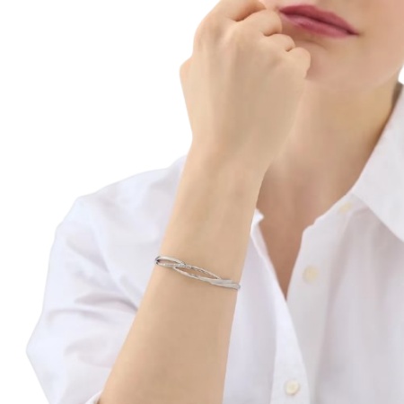 ヨンドシー 4℃ バングル シルバー Spring Summer Season ライン ホワイトトパーズ レディース ブランド 正規品 新品 ギフト プレゼント 人気 おすすめ 誕生日 記念日 クリスマス 送料無料 ラッピング無料_2