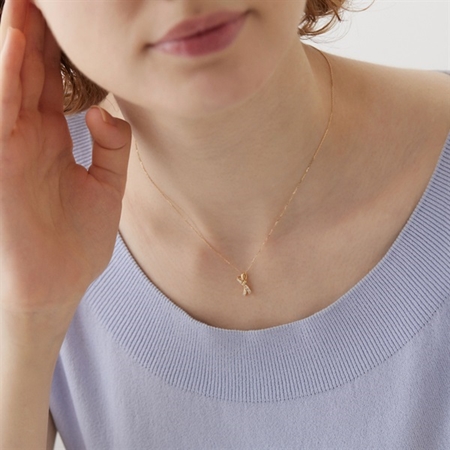 ヨンドシー 4℃ EAU DOUCE4℃ K18イエローゴールド ネックレス ダイヤモンド