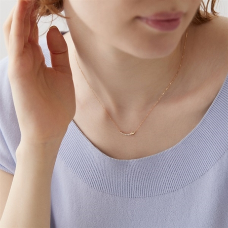 ヨンドシー 4℃ EAU DOUCE4℃ K18イエローゴールド ネックレス ダイヤモンド