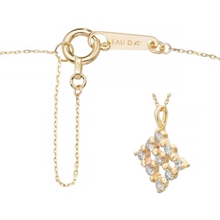 ヨンドシー 4℃ EAU DOUCE4℃ K10イエローゴールド ネックレス ダイヤモンド