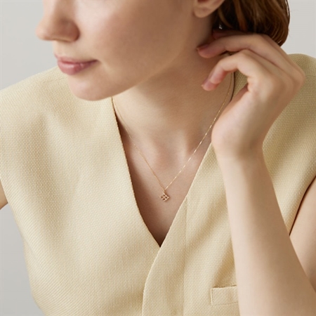 ヨンドシー 4℃ EAU DOUCE4℃ K10イエローゴールド ネックレス ダイヤモンド