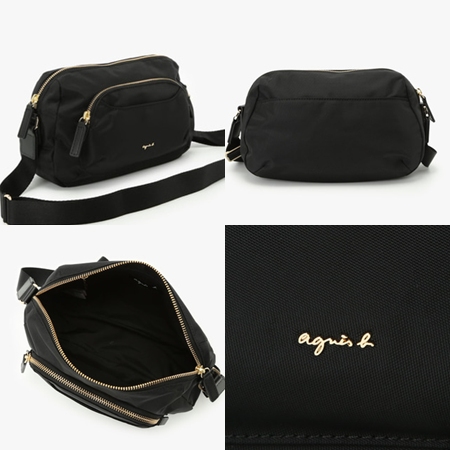 アニエスべー agnes b ユニセックス ショルダーバッグ ブラック ブランド 正規品 新品 ギフト プレゼント 人気 おすすめ 誕生日 記念日 クリスマス 送料無料 ラッピング無料_1