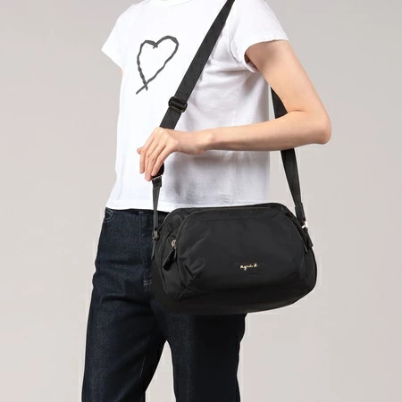 アニエスべー agnes b ユニセックス ショルダーバッグ ブラック ブランド 正規品 新品 ギフト プレゼント 人気 おすすめ 誕生日 記念日 クリスマス 送料無料 ラッピング無料_2