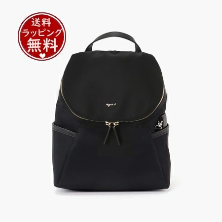 アニエスべー agnes b バックパック デイパック リュック ブラック ブランド 正規品 新品 ギフト プレゼント 人気 おすすめ 誕生日 記念日 クリスマス 送料無料 ラッピング無料