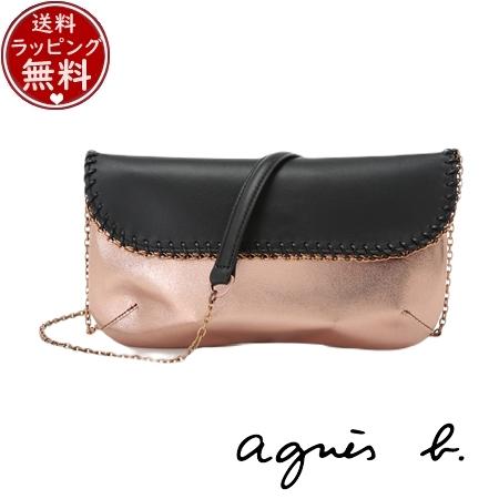 【送料無料】【ラッピング無料】アニエスベー agnes b バッグ ショルダーバッグ ミニショルダー ゴールド の通販は