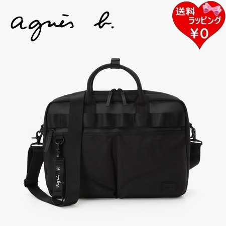 アニエスベー agnes b ビジネスバッグ PCケース ブリーフケース ブラック  ブランド 正規品 新品 ギフト プレゼント 人気 おすすめ 誕生日 記念日 クリスマス 送料無料 ラッピング無料