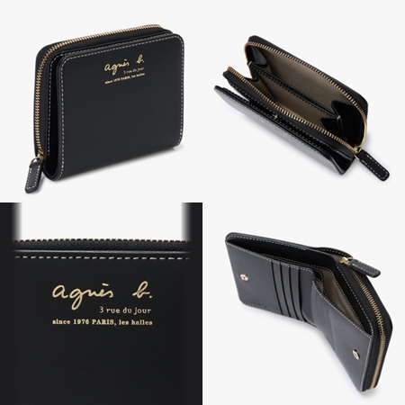 アニエスベー agnes b 財布 折財布 レザー 二つ折り ウォレット レディース ブランド 正規品 新品 ギフト プレゼント 人気 おすすめ 誕生日 記念日 クリスマス 送料無料 ラッピング無料_7