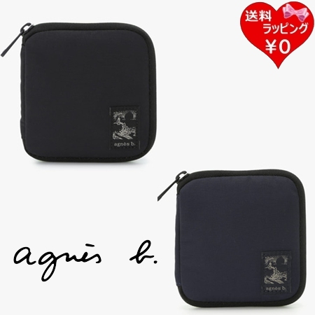 アニエスベー agnes b 財布 折財布 ナイロン ラウンドジップ 二つ折り ウォレット メンズ   ブランド 正規品 新品 ギフト プレゼント 人気 おすすめ 誕生日 記念日 クリスマス 送料無料 ラッピング無料