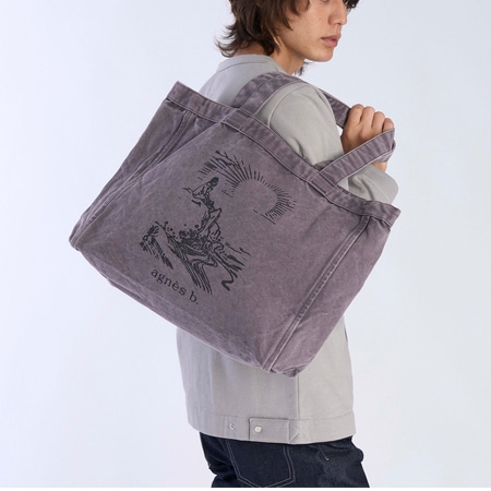 アニエスベー agnes b トートバッグ SUNRISE コットン ラージ レディース ブランド 正規品 新品 ギフト プレゼント 人気 おすすめ 誕生日 記念日 クリスマス 送料無料 ラッピング無料_5