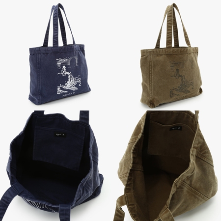アニエスベー agnes b トートバッグ SUNRISE コットン ラージ レディース ブランド 正規品 新品 ギフト プレゼント 人気 おすすめ 誕生日 記念日 クリスマス 送料無料 ラッピング無料_8