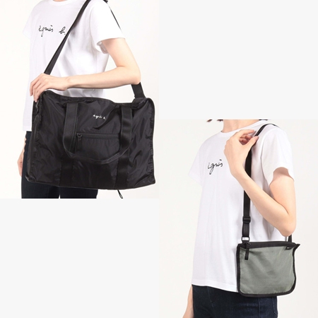 アニエスベー agnes b ボストンバッグ ショルダーバッグ 2way 軽量 ブラック レディース ブランド 正規品 新品 ギフト プレゼント 人気 おすすめ 誕生日 記念日 クリスマス 送料無料 ラッピング無料_4