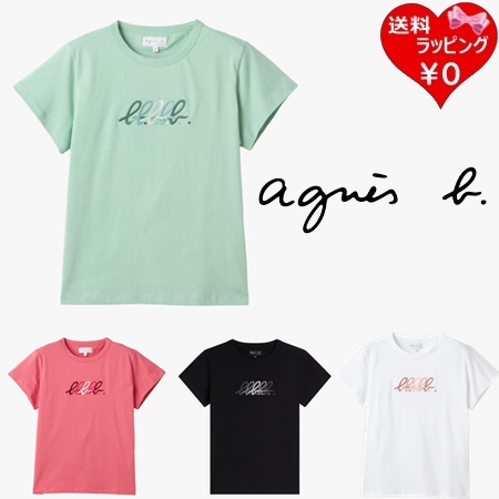 アニエスベー agnes b Tシャツ b. ロゴ 刺繍 コットン 半袖 Brando 綿100% ブランド 正規品 新品 ギフト プレゼント 人気 おすすめ 誕生日 記念日 クリスマス 送料無料 ラッピング無料
