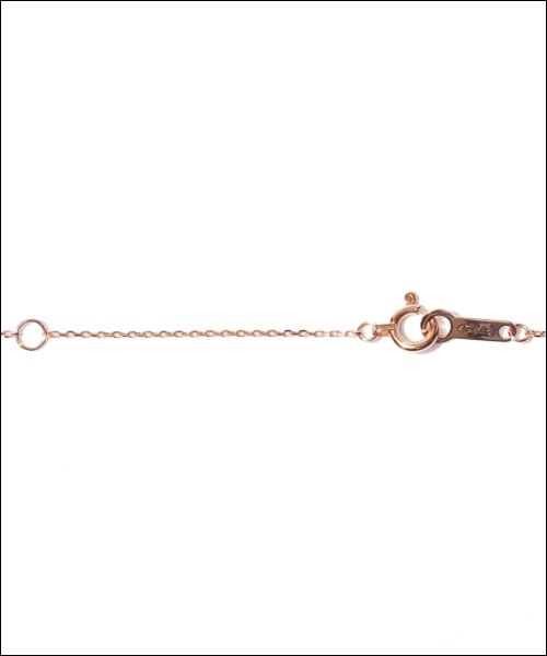 ４℃ K18PGオープンハート　0.06ctダイヤネックレスの通販は