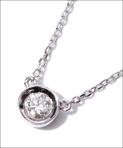 イエロートルマリン K18ホワイトゴールドネックレス 定価140000