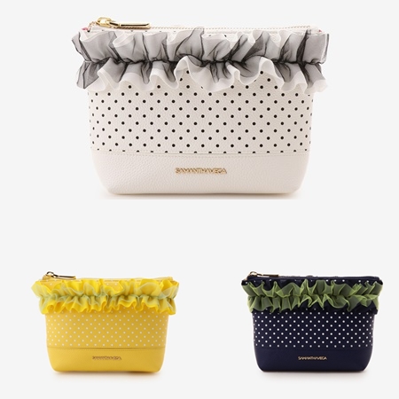 サマンサタバサ サマンサベガ Samantha Vega ポーチ フリルトッドポーチ  ブランド 正規品 新品 ギフト プレゼント 人気 おすすめ 誕生日 記念日 クリスマス 送料無料 ラッピング無料