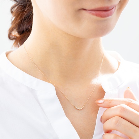 カナルヨンドシー Canal 4℃ ネックレス K10 4℃アクアゴールド  